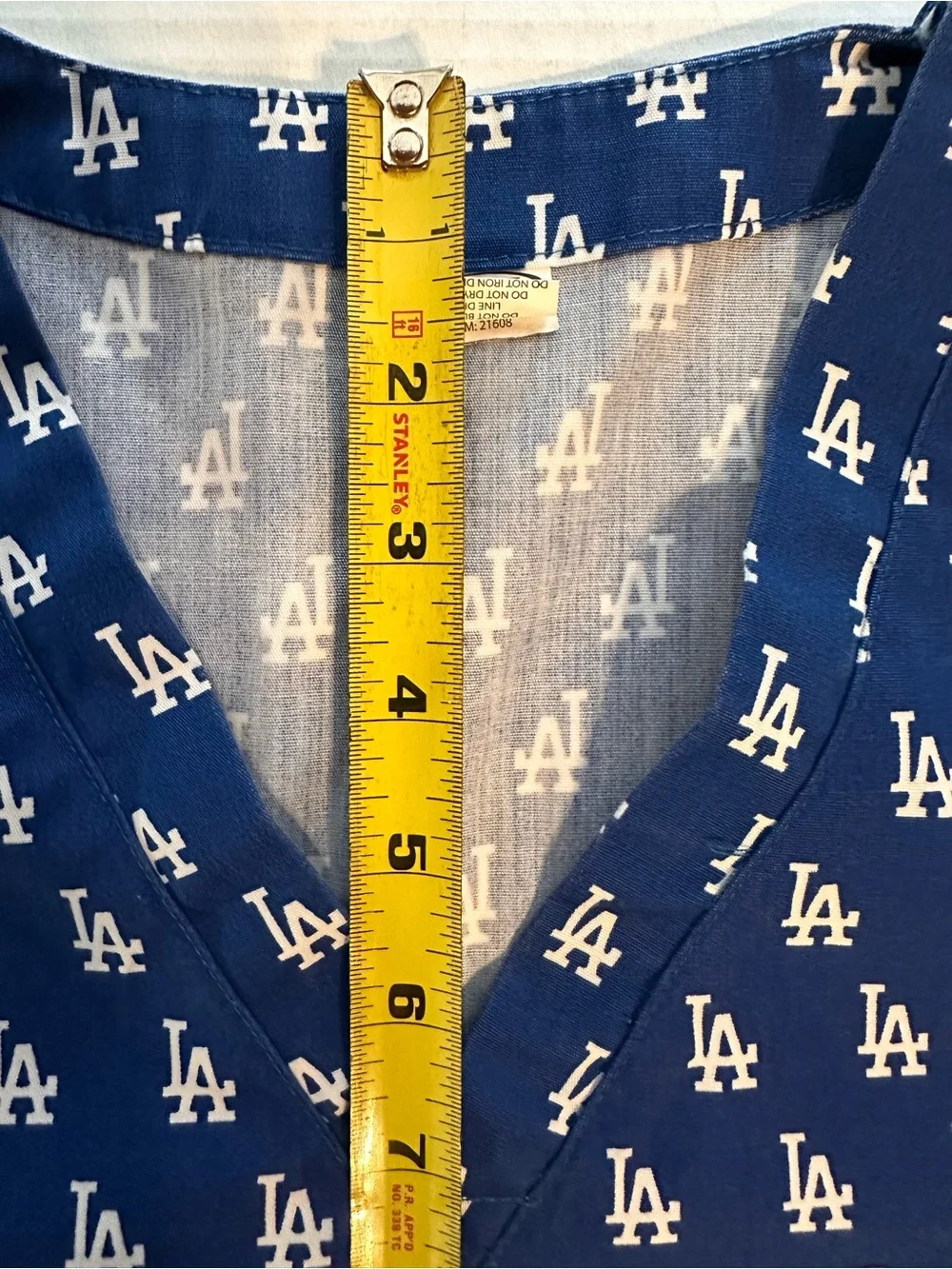 Los Ángeles Dodgers Baseball Medical Scrub Small